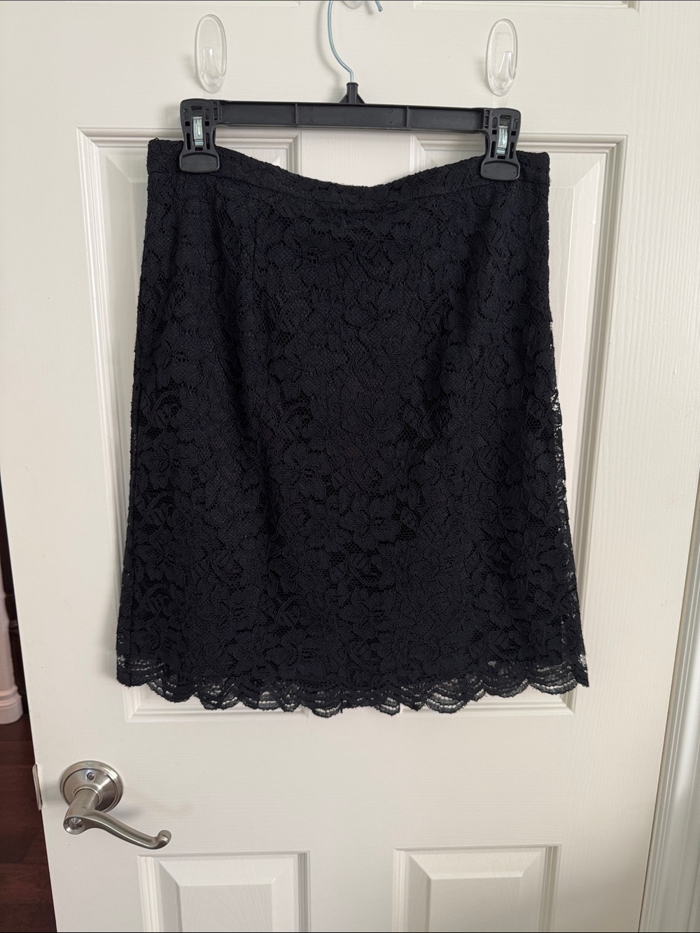 DianevonFurstenberg Black Lace A-Line Skirt - Classic Women's Skirt